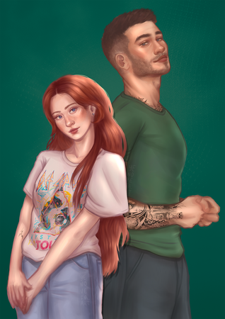 "Lightning Strikes Twice" by Shannon Carse character art "Lightning Strikes Twice" by Shannon Carse character art