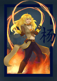 Yang from RWBY fanart (commission)