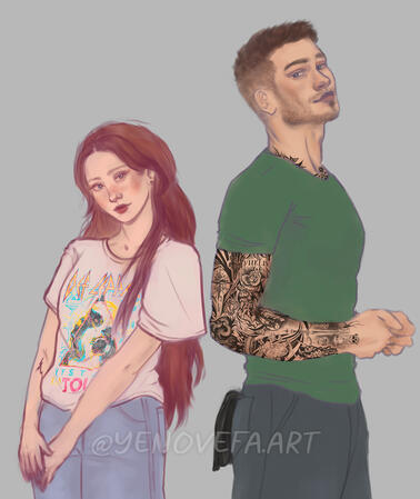 stage 2: roughly colored sketch